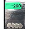 Image 2 : 4 Walking Liberty Silver Rounds