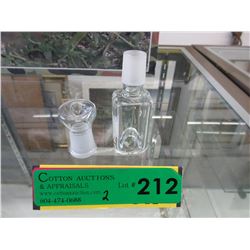 2 New glass bowls for pipes