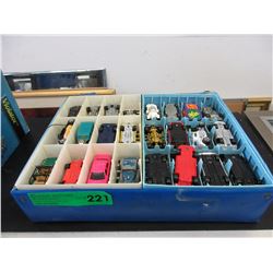 48 Matchbox & Hot Wheels cars in carrying case
