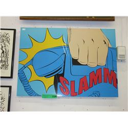 Deborah Azzopardi "Slamm" print on board