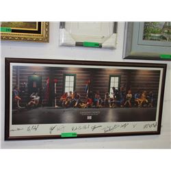 Framed 1988 Canadian Ski Team poster