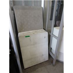 5 Used resin folding tables