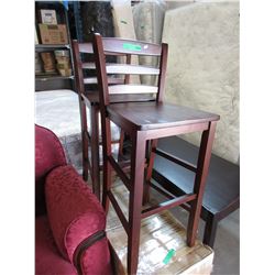 Pair of new 30" ladder back bar stools