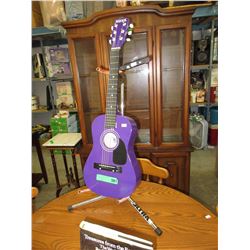 New - Purple acoustic guitar - child size