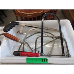 5 Used coping & hand saws