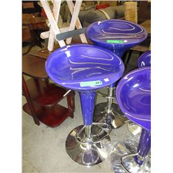 New  - Purple hydraulic bar stool