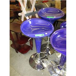 New  - Purple hydraulic bar stool