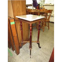 Used marble top plant stand