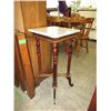 Image 1 : Used marble top plant stand
