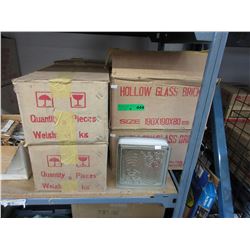 8 Cases of new hollow glass bricks