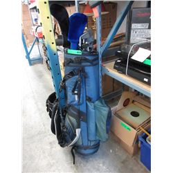 Used golf clubs in bag