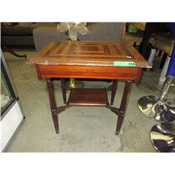 Vintage wood end table