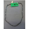 Image 1 : Block Rhodium plated Sterling Silver chain