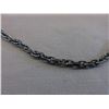 Image 2 : Block Rhodium plated Sterling Silver chain