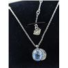 Image 1 : Swarovski Blue & Clear Crystal Necklace