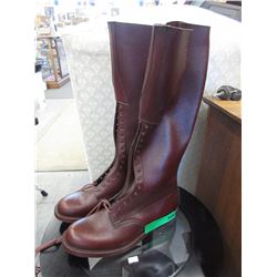 Official RCMP brown leather riding boots
