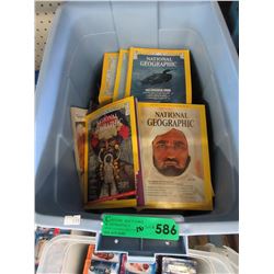 Tote of National Geographic magazines & maps
