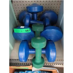 7 Used dumbbells