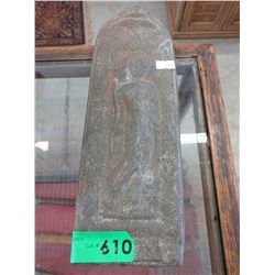 Cast metal plaque from Thailand