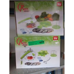 2 New Roto Champ vegetable slicers