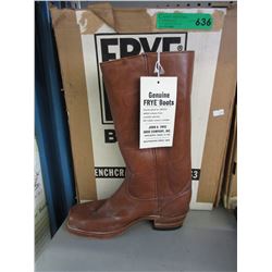 Pair of new Frye leather boots