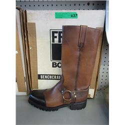 Pair of new Frye leather boots - Vibram soles
