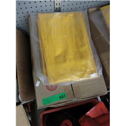 Case of new yellow rain pants