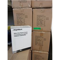6 Cases of new slide grip report covers - Blue
