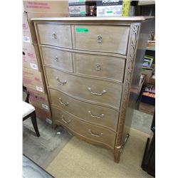 New - 5 Drawer dresser - rubbed gold finish