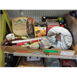 Assortments of decorative household items