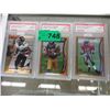 Image 1 : 3 Graded 1990's Football cards