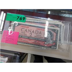 10 x 1994 $2 banknotes
