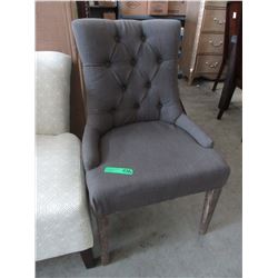 NEW - Upholstered button tufted chair