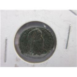 2 Unknown Roman Empire hand pressed bronze coins