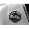 Image 1 : 4 x .999 Silver "Ride Free" motorcycle art rounds