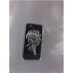 4 x .999 Silver "Rose" Art Bars