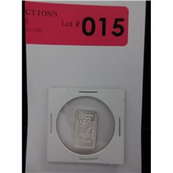 .999 Fine Silver Gryphon Swiss Mint bar - 5 grams