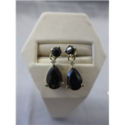 New Sapphire & Diamond earrings