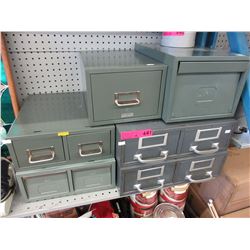 6 Metal card files