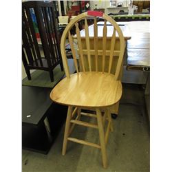 New 24" swivel chair - honey maple finish