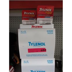 3 Cases of Tylenol caplet vials