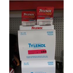 3 Cases of Tylenol caplet vials