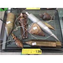8 Plumb Bobs - Mostly vintage