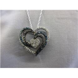 1.18 CTW Diamonds in Heart-Shape Necklace Set