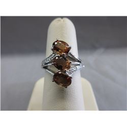 Unique Scapolite Gemstone & Diamond Ring