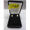 Image 2 : New Peridot & Diamond Sterling Silver Earrings