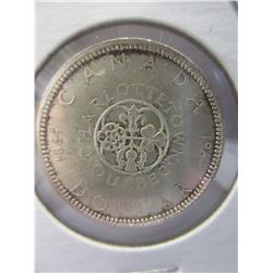 Canadian 1964 Quebec City Silver Dollar coin