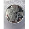 Image 1 : 2014 Silver Art Round - "Santa with Pets" motif