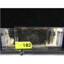 2 Gold Foil Notes-each note 1/10 Gram of 24KT Gold