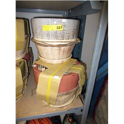 3 Sets of glazed pottery plant  pots